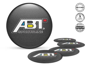 ABT Calcomanías de Rueda Estilo Insignias de Silicona Mejoradas